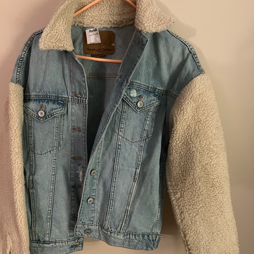AE Denim Sherpa jacket
